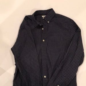 Blue check GAP Casual Button Down Small no wear